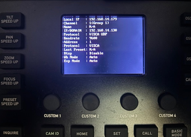 SuperJoy LCD screen showing the assigned Local IP address